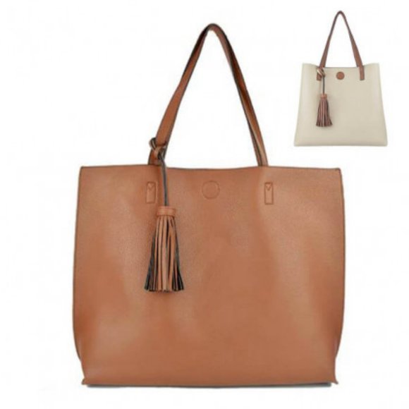 Reversible Two in One Tote With Crossbody Purse! - Picture 1 of 1